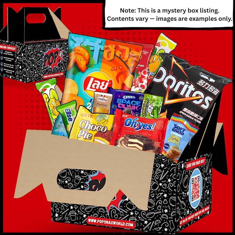The Main Character Mystery Snack Box (20 Snacks + 1 Drink ...
