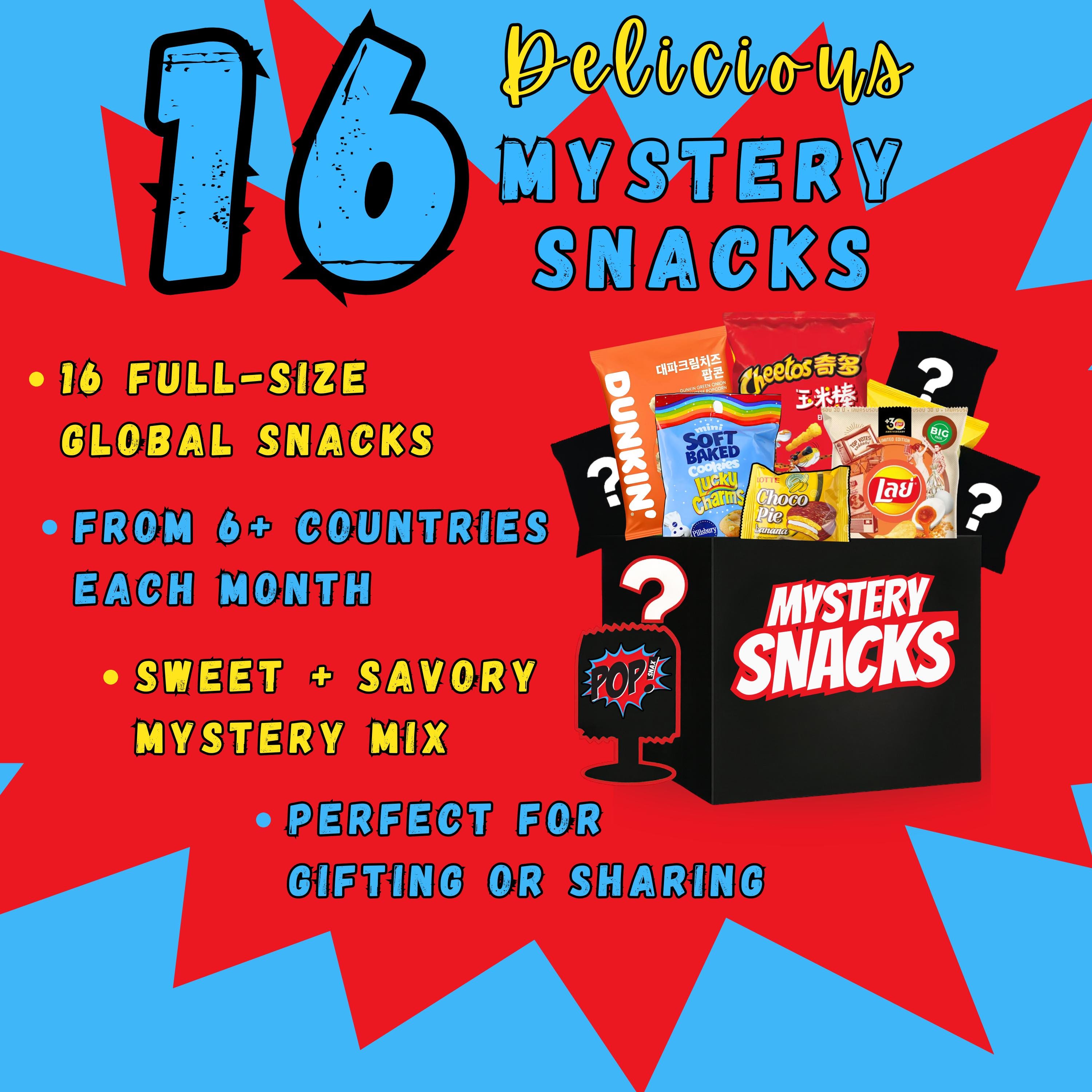 The Plot Twist Mystery Snack Box - 16 Snacks | International Snack Box ...