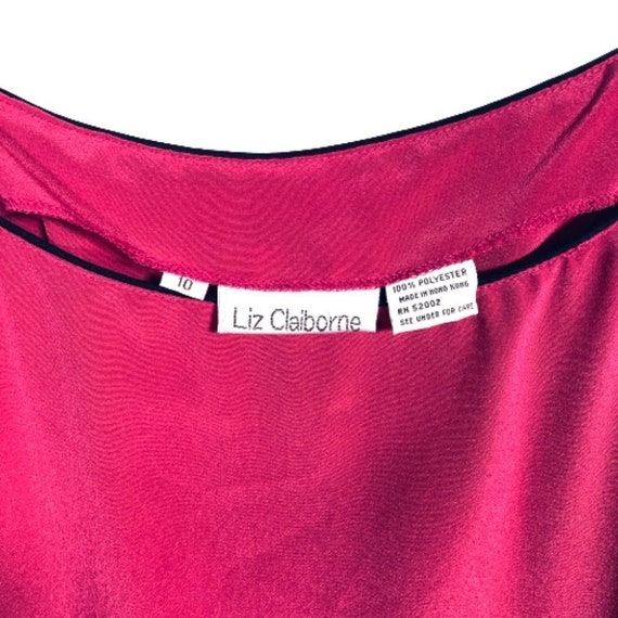 Vintage Liz Claiborne Raspberry Dark Pink Slip Dr… - image 2