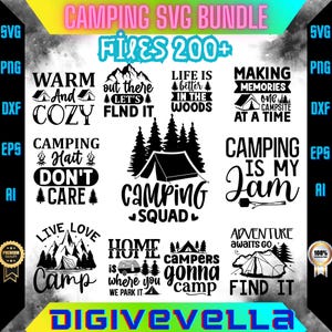 Camping SVG Bundle, Camping SVG Design, Boho camping svg,Camping Life svg, Camping Hoodie SVG, Camping Shirt Svg, Campfire Svg Cricut, Camp