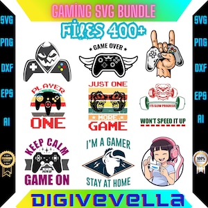 Gamer Svg, Gamer Svg Bundle, Gaming Svg Bundle, Gamer Cut File, Funny Gamer SVG, Video Games PNG, Game Controller png, Gamer Quotes Svg