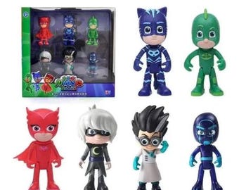 Lot de 6 figurines inspirées de l’univers pyjamasques