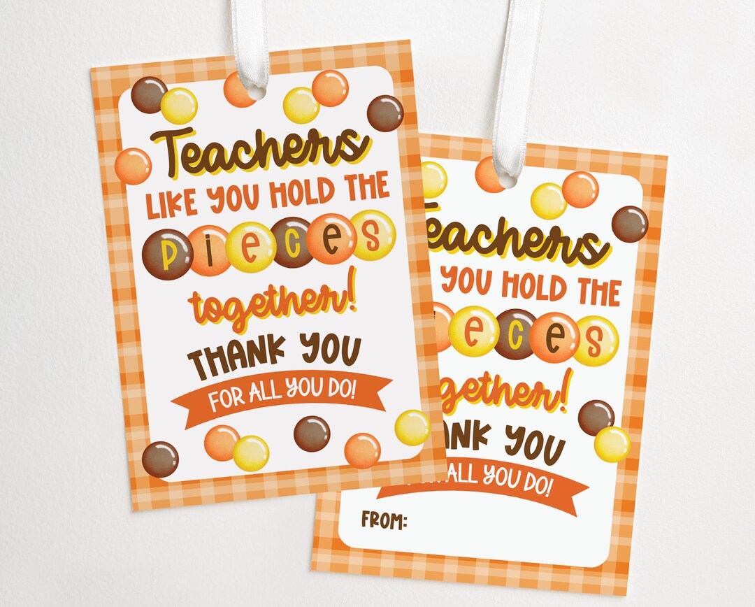 Teacher Appreciation Candy Gift Tag, Candy Printable Tag, Digital ...