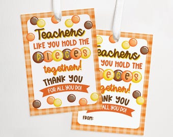 Leraar waardering snoep cadeaulabel, afdrukbare snoeplabel, digitale download, cadeau leraar, stukken snoep bedankt | T0003: alleen digitaal bestand