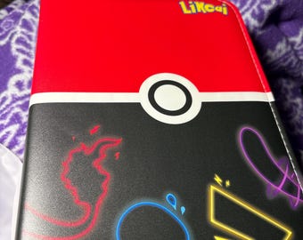 Lincai red and black Poké Ball zippered card holder