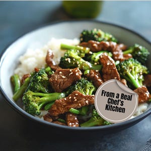 Easy Best Beef and Broccoli Stir Fry Recipe Printable PDF Download Quick Dinner Idea Asian Takeout Style Digital Recipe Instant Meal PDF