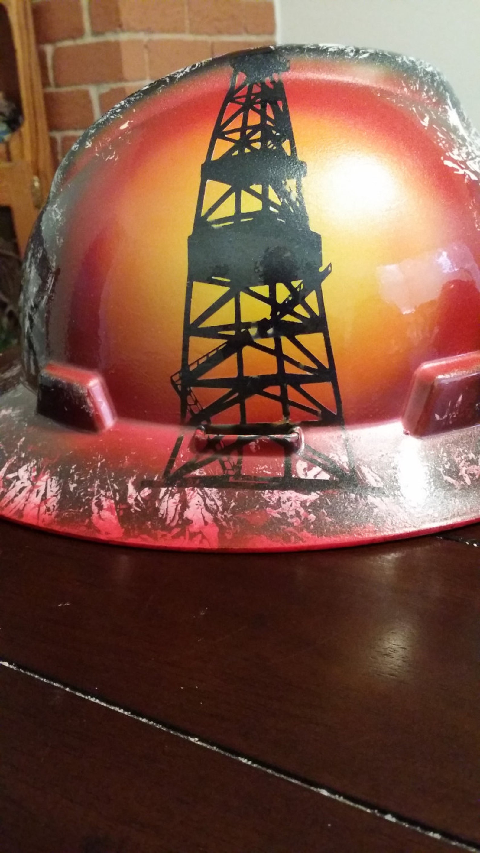 Custom Painted Oilfield Trash Hard Hat Etsy