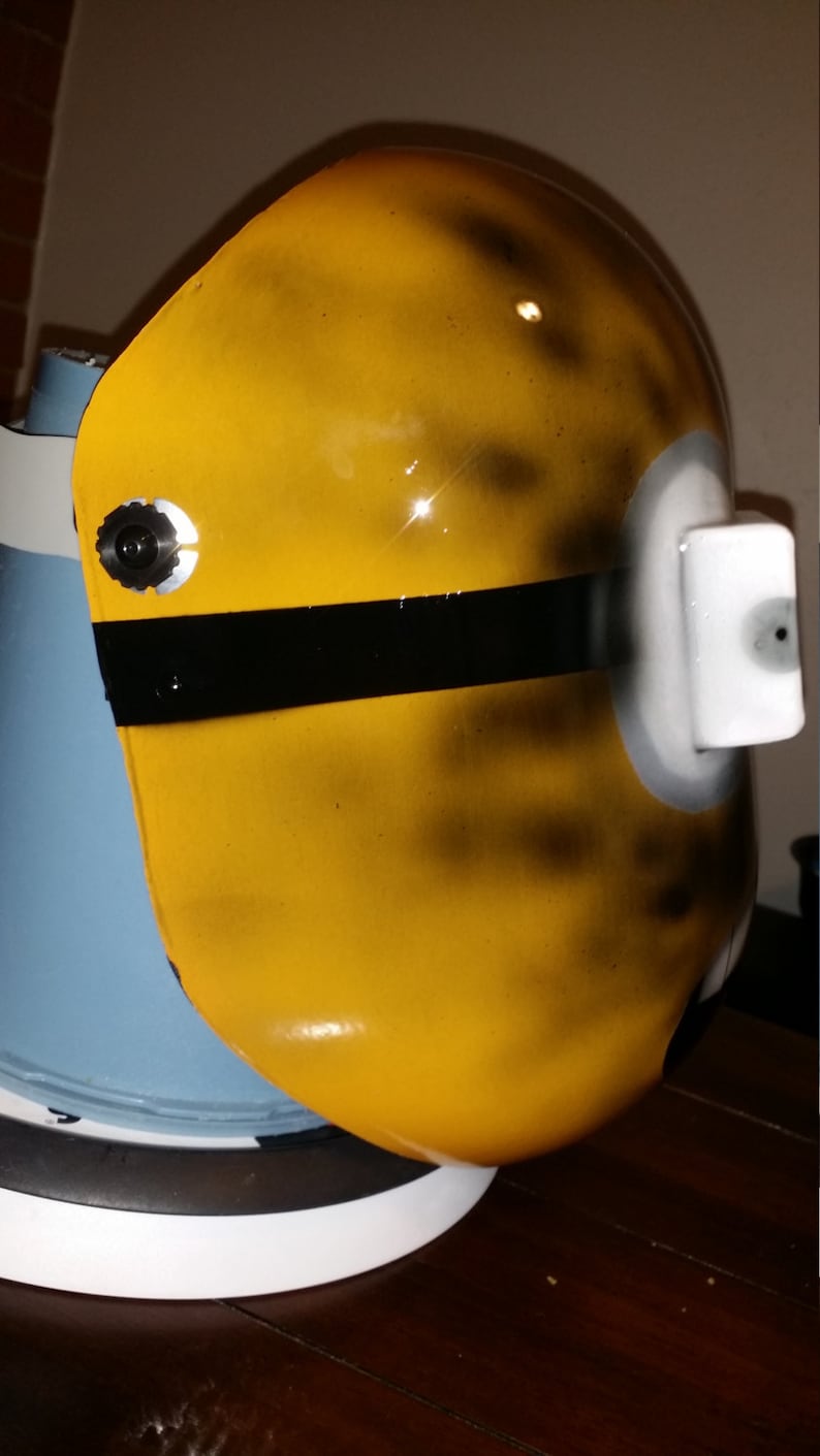 Exploding Minion custom painted pipeliner welding hood Etsy