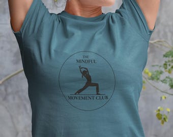 Mindful Movement Club T-Shirt - Pilates Yoga Top (US/Canada Only)