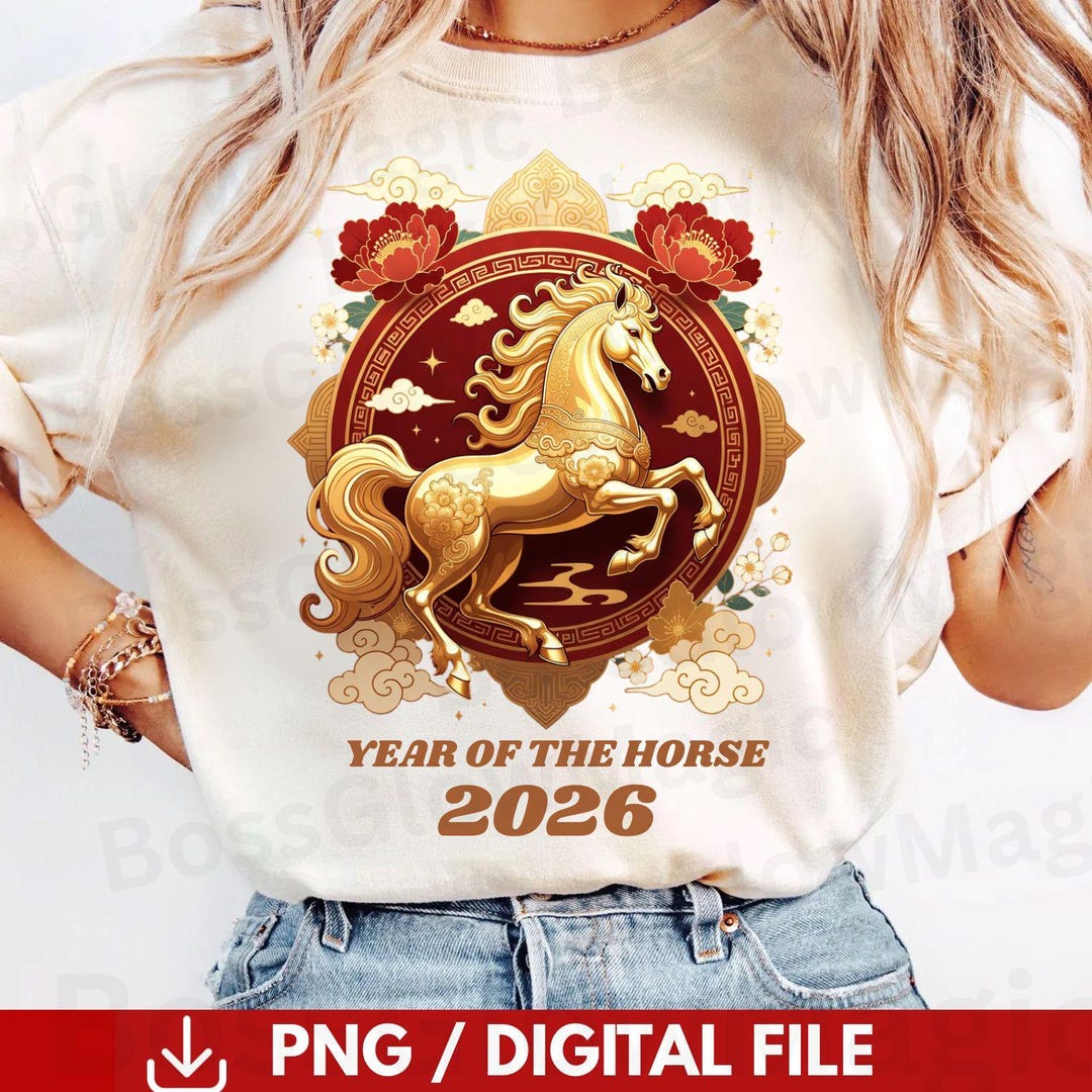 Year of the Horse 2026 PNG, Chinese Zodiac 2026 Png, Lunar New Year ...