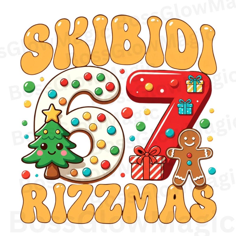 Skibidi 67 Rizzmas Png - Etsy