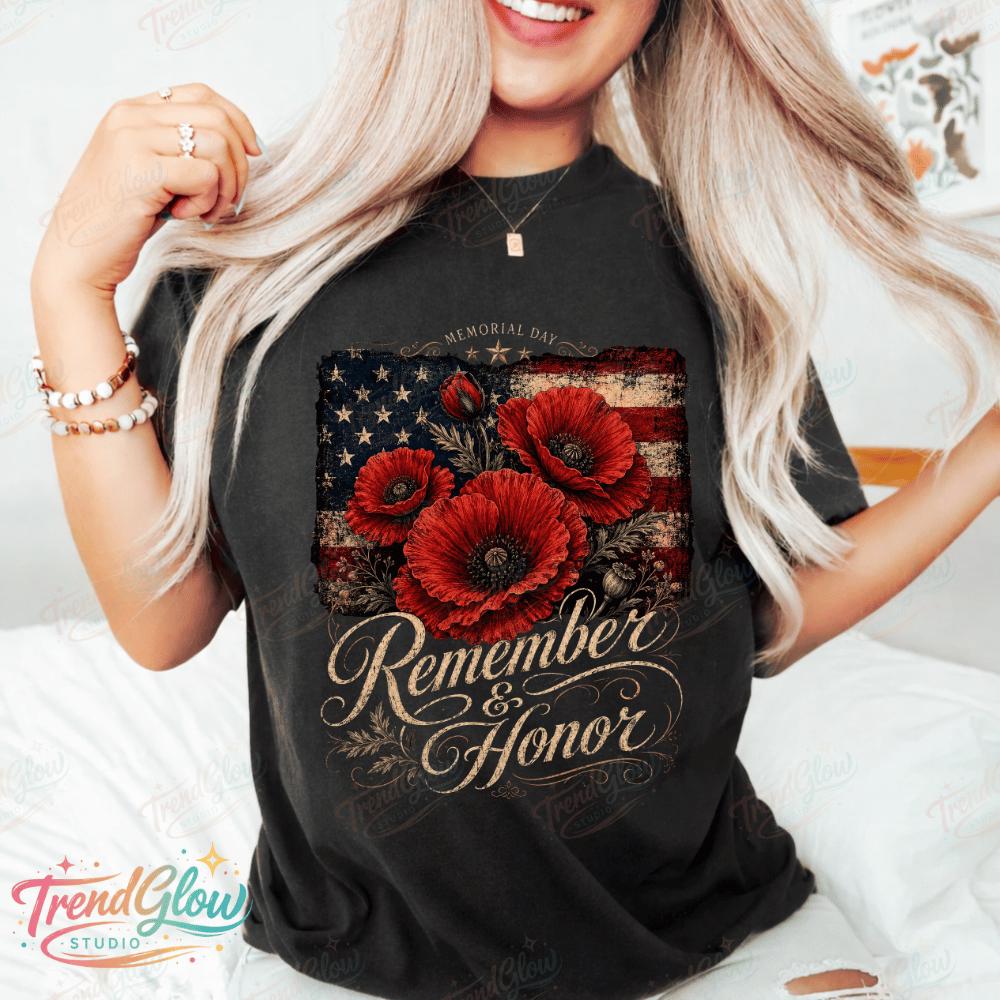 Veterans Day USA PNG: Memorial Day Red Poppy Flower Military Tribute ...