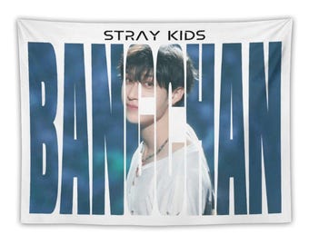 Bangchan SKZ Tapestry, Personalized Kpop Flag, Stray Kids Kpop Wall Art Fan Gift Decor, Festival Room Decor, Gift For STAY, Concert Merch