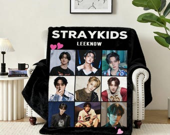 Lee Know Stray Kids Blanket, Minho SKZ Throw, Straykids Merch Flannel Blanket, Stay Cozy Home Decor