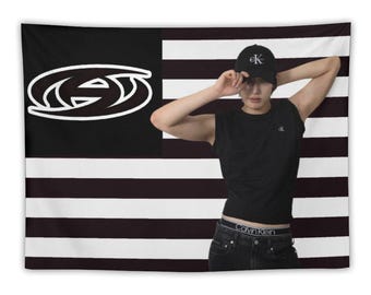 Atz Minngi Tapestry, Custom Kpop Flag, Kpop Inspired Decorative Gift, Atz Merch, Atiny Gift