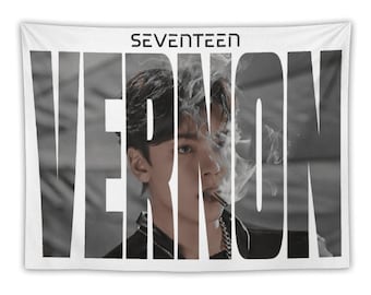 Custom Kpop Fan Flag — HIP-POP Team Inspired Tapestry Banner, Personalized Concert Merch & Kpop Room Décor, Carat Gift