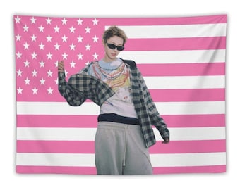 Martinn Coortis Tapestry, Kpop Idol Wall Decor, Personalized Fan Art Hanging Gift, Personalized Fan Room Decor, Fan Gift Idea