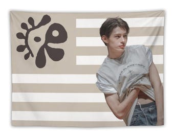Custom James Kpop Tapestry Flag, Personalized Cortiis Banner, James Fan Gift Wall Decor, Concert Cheering Flag