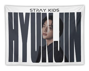Hyunjiinn Skzz Tapestry, Personalized Kpop Flag,Stryk Kpop Wall Art Fan Gift Decor, Stykd Tour Merch, Gift Ideas Stays, Gift For STAY