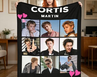 Custom CORTIS Martin Blanket, Kpop Fan Gift, Custom Fan Gift for Kpop Lovers, Korean Music Room Decor, Soft Fleece Throw Blanket