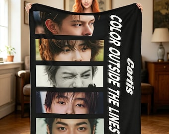 Manta CORTIS personalizada, regalo para fanática del Kpop, merchandising personalizado de Kpop.