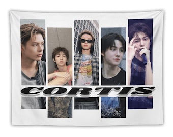Tapiz de pared personalizado del grupo Kpop Corrtis, regalo personalizado para fans para decoración de habitación, fondo de cama o estudio, merchandising de conciertos.