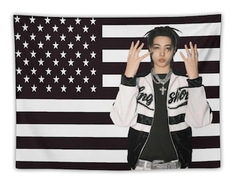 Custom Lngshot Louis Tapestry, Personalized Louis Wall Flag, Lngshot Louis Fan Gift, Kpop Idol Room Decor