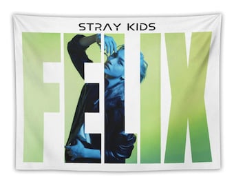 Feliix SKZ Tapestry, Personalized Kpop Flag, Stray Kids Members Kpop Flag, Skz Tour Merch, Festival Room Decor, Gift For STAY