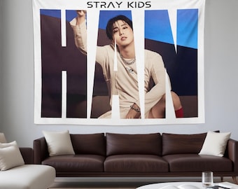 Stray Kids Han Kpop Tapestry Wall Hanging Decor Banner Poster SKZ Idol Stay Gift