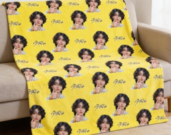 Stray Kids Han Blanket SKZ Merch, Han Jisung Blanket, Kpop Room Decor, Plush Gift for Stay, Han Jisung Fan Gift