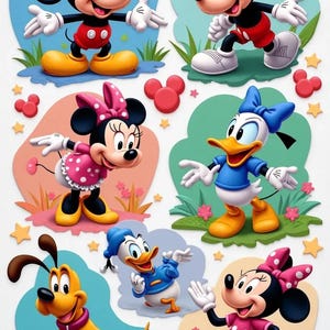 Mickey Mouse Clubhouse Character Cutouts: Stickers, Backdrops, Wall Art