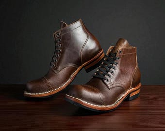 Vintage EASTLAND Men\'s Brown Leather Boots s-l400.jpg main image 3