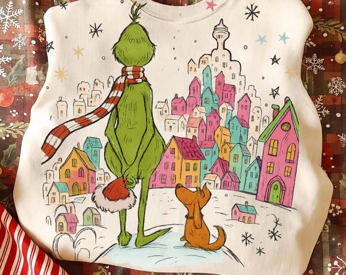 Coquette Colorful Grinch Movie Png, Grinch Retro Funny Tshirt Png, Fall ...