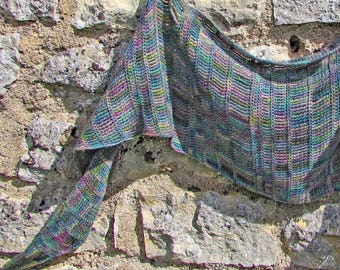 Patrón de chal de crochet Convolvulus: descarga instantánea en PDF digital para hacer un hermoso chal o bufanda de crochet.