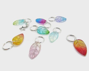 Leafy Bower knitting marker set - the perfect stitch markers for sweater knitting in the round - ideal gift for knitters