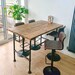 4 Planks | Bar Table | Dark Grey Legs | Dark Grey Steel Legs | Industrial Rustic Style 