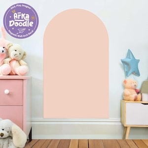 Pink Magnetic Wall Arch Decal: Kids&#39; Learning & Play