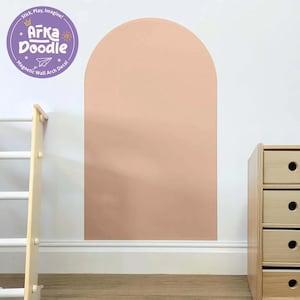 Peach Magnetic Wall Arch Decal: Kids Nursery Learning Board