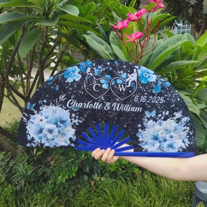 Custom Clack Fan: Personalized Text Gift for Wedding, Rave, Concert