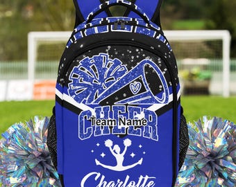 Mochila personalizada para animadoras - Mochila escolar con nombre personalizado para el equipo de animadoras