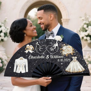 Personalized Clack Fan: Custom Text Wedding, Rave, Cosplay