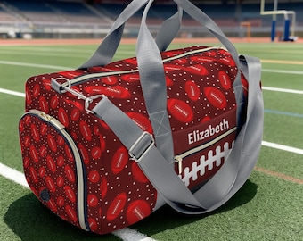 Personalized Soccer Duffel Bag: Water-Resistant Gym Travel Bag