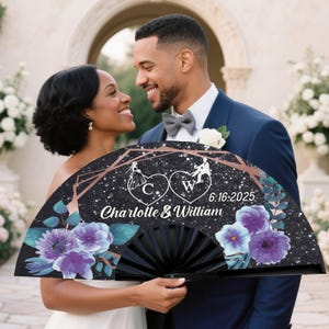Personalized Clack Fan: Custom Text Wedding, Rave, Cosplay