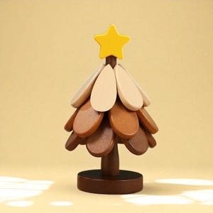 Wooden Christmas Tree Heat Mat Solid Wood Anti-Scald Coaster Creative Holiday Table Decoration Kitchen Decor Coaster
