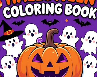 Gruseliges Halloween-Malbuch: Ausdruckbare Aktivitätsseiten für Kinder & Erwachsene (Digitaler Download)