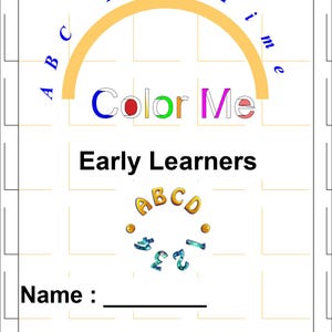 Preschool ABC & Number Coloring Book: Fun Learning Activity (PDF)