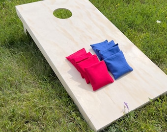 Cornhole Spielbrett mit 8 Sitzsäcken (offizielle Größe 120 x 60 cm)