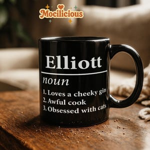 Noun Custom Name Mug: Custom Text Mug, Personalized Mug, Add Your Own Name, Custom Noun Mug, Funny Mug, Personalized Gift
