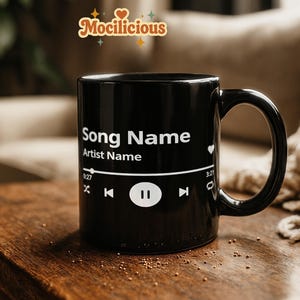 Spotify Song Name: Spotify Song Code Mug, Personalized Music Mug, Custom Song Mug, Scan to Play Mug, Spotify Playlist Gift