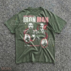 Robert Downey Jr as Iron Man Vintage 90s Graphic Tee, I Am Iron Man M4rvel Shirt, Tony Stark Retro Streetwear, Superhero Gift image 7